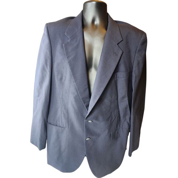 Staten Williams Sport Coat Boardroom Mens 46L Wool Blazer Classic Fit Two Button - Picture 2 of 10